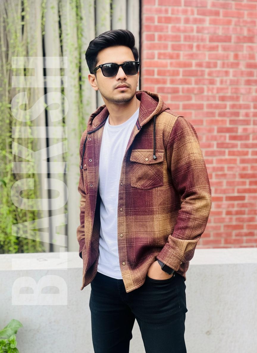 Heavy Winter Premium  Maroon Shacket